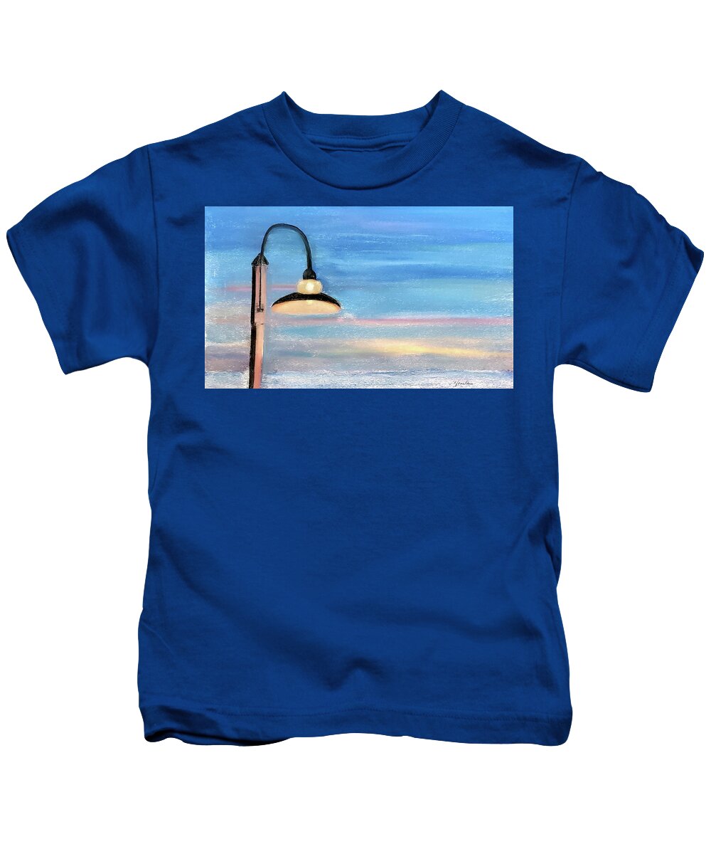Beach Kids T-Shirt featuring the painting Beach Light by Claudette Carlton