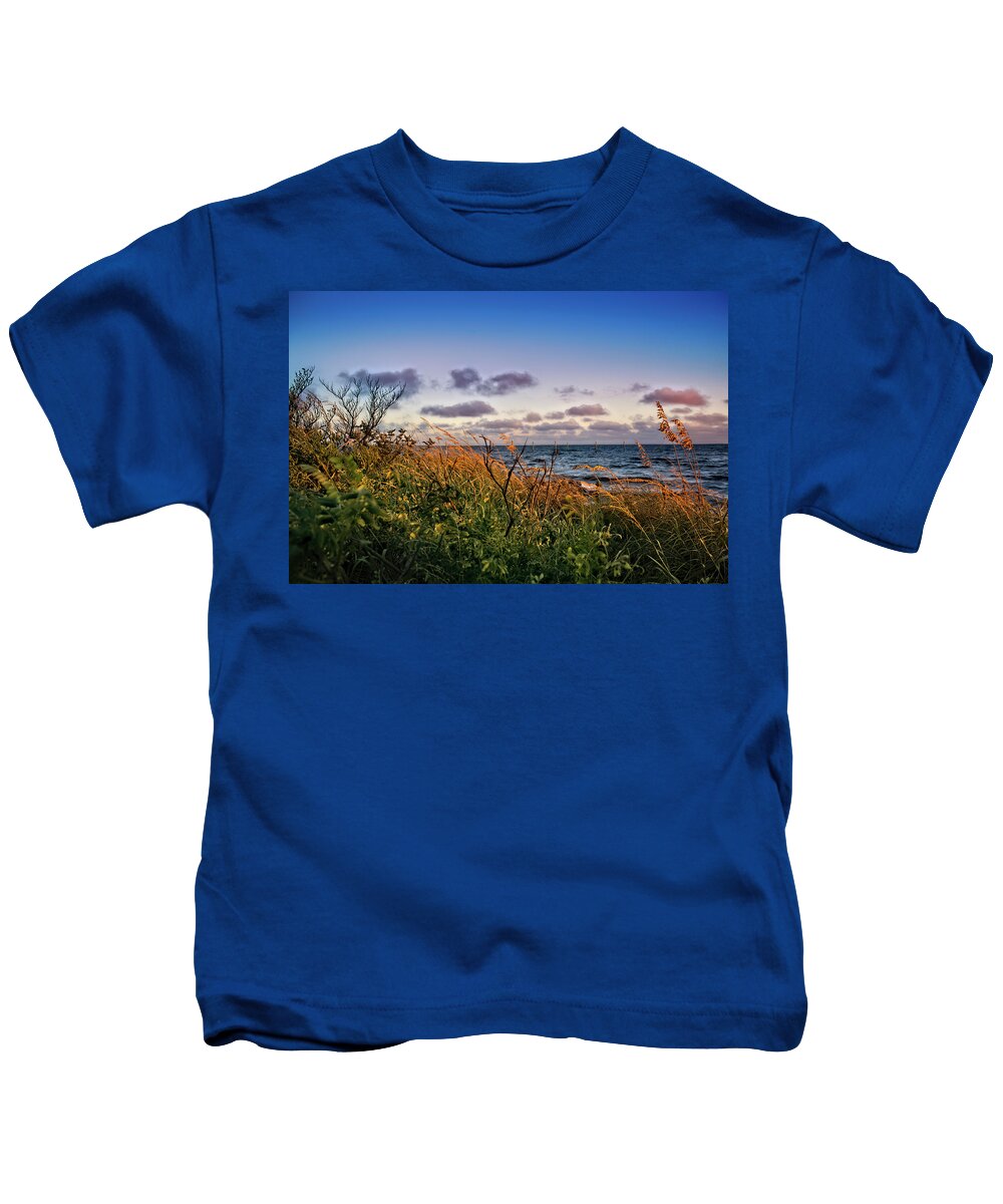 Anna Maria Island Kids T-Shirt featuring the photograph Beyond the Sea Oats by Robert Stanhope