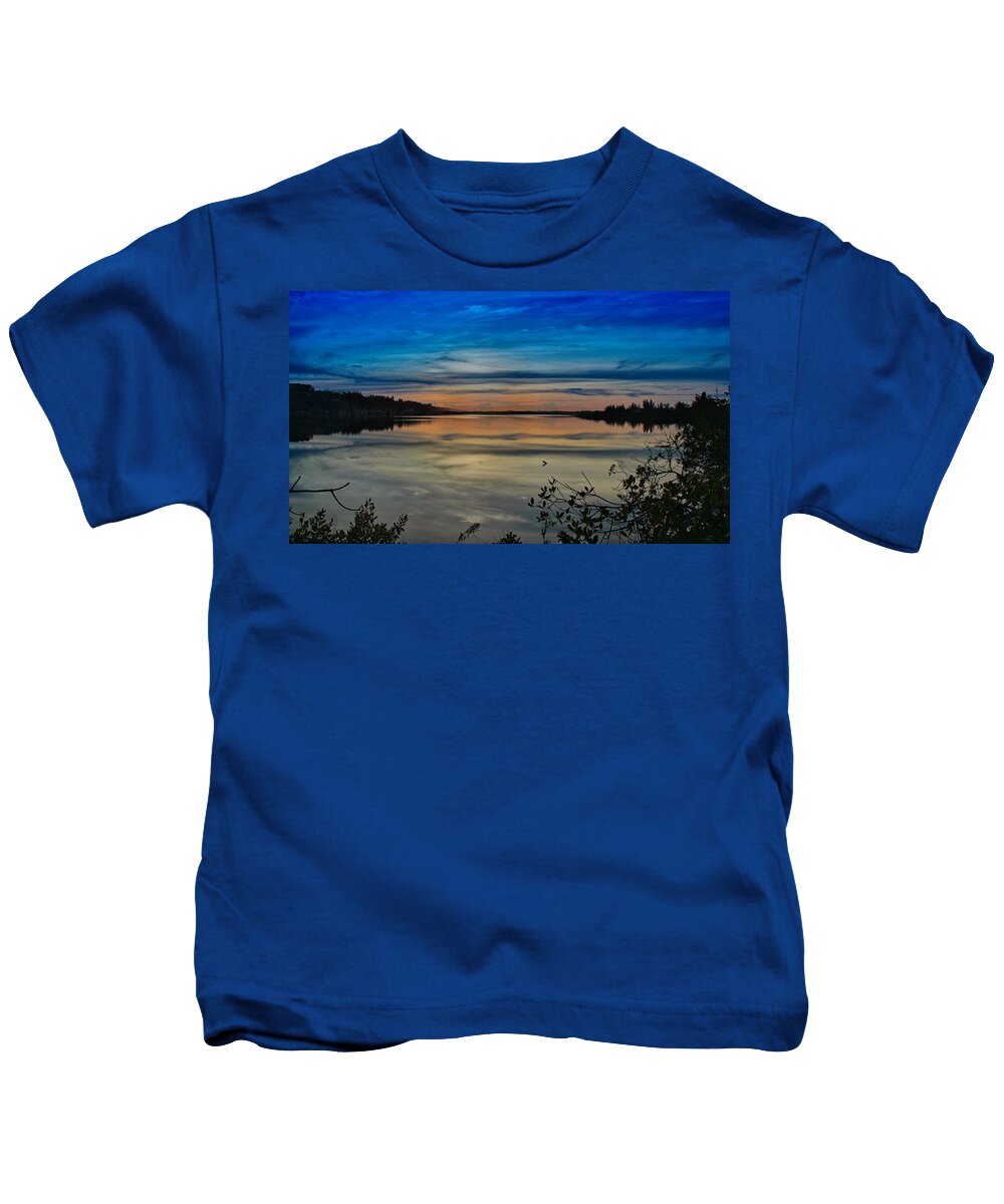Sunset Kids T-Shirt featuring the photograph Blue Heavens by Montez Kerr