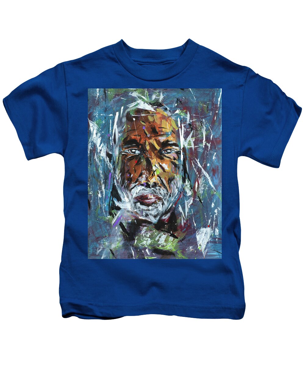 Man Kids T-Shirt featuring the painting Chaos by Mark Ross