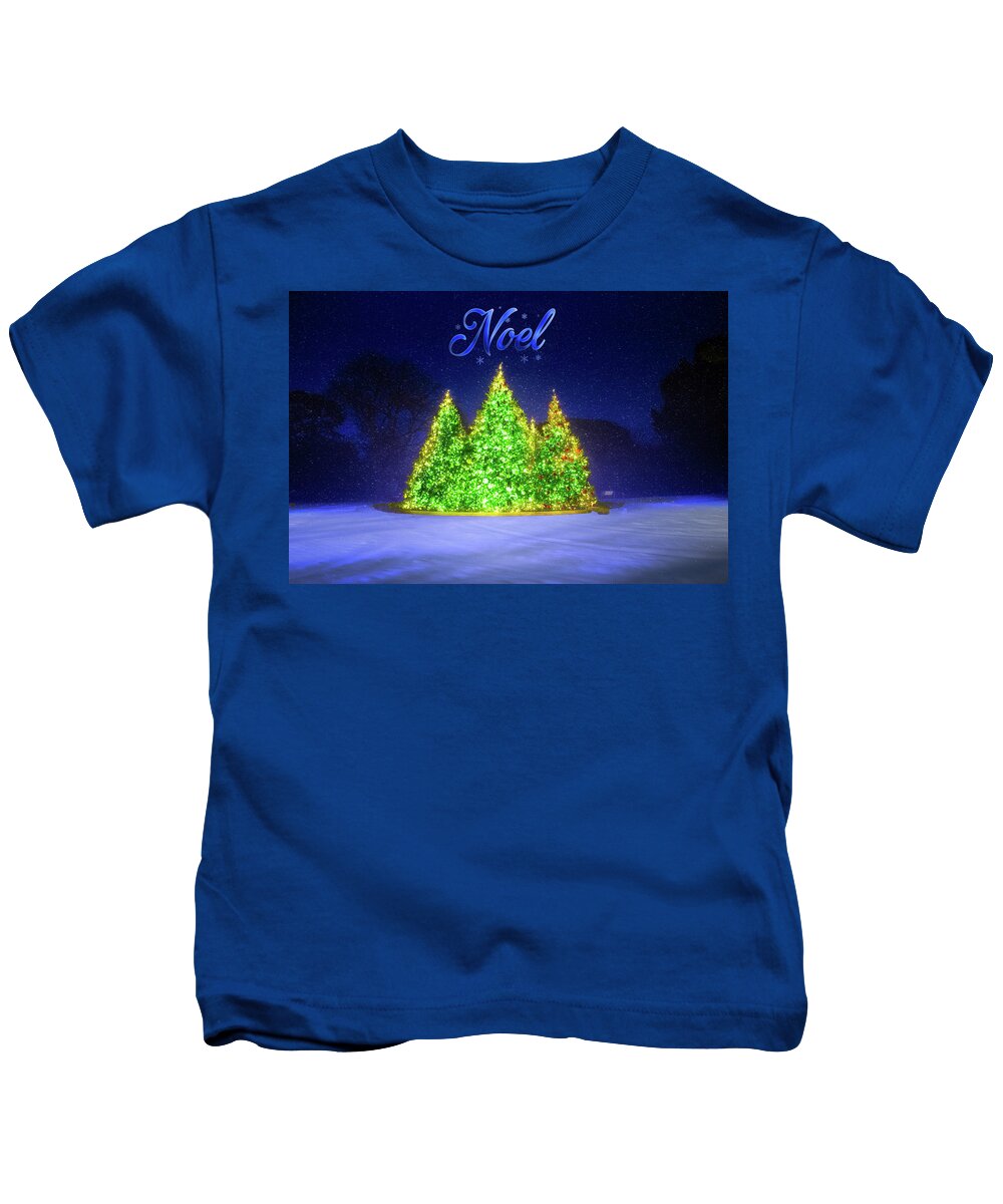 New York Botanical Gardens Kids T-Shirt featuring the photograph Christmas Tree Greeting Card by Mark Andrew Thomas