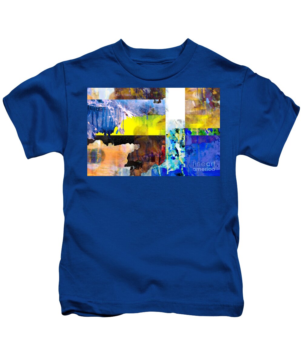 Abstract Art Kids T-Shirt featuring the digital art Clouds and Fire by Jeremiah Ray