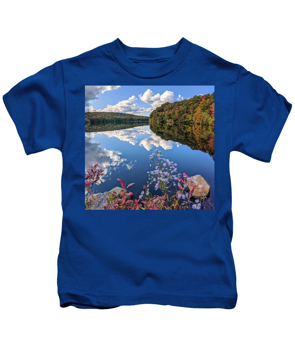 Cockaponset State Forest Kids T-Shirt featuring the photograph Early Autumn at Cockaponset State Forest by Craig Szymanski