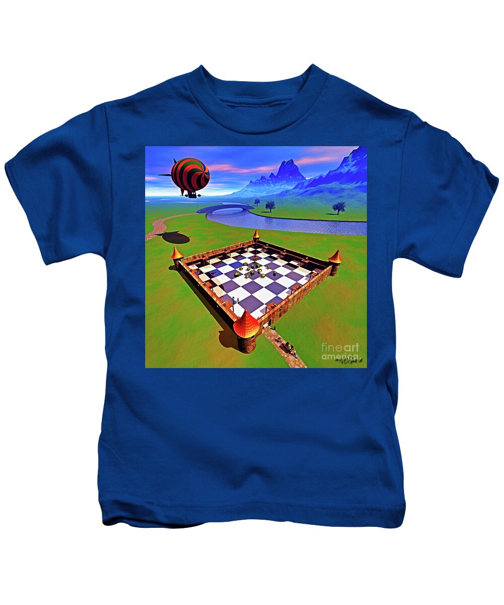 Science Fiction Kids T-Shirt featuring the digital art Fort Nuggets 1 by Walter Neal