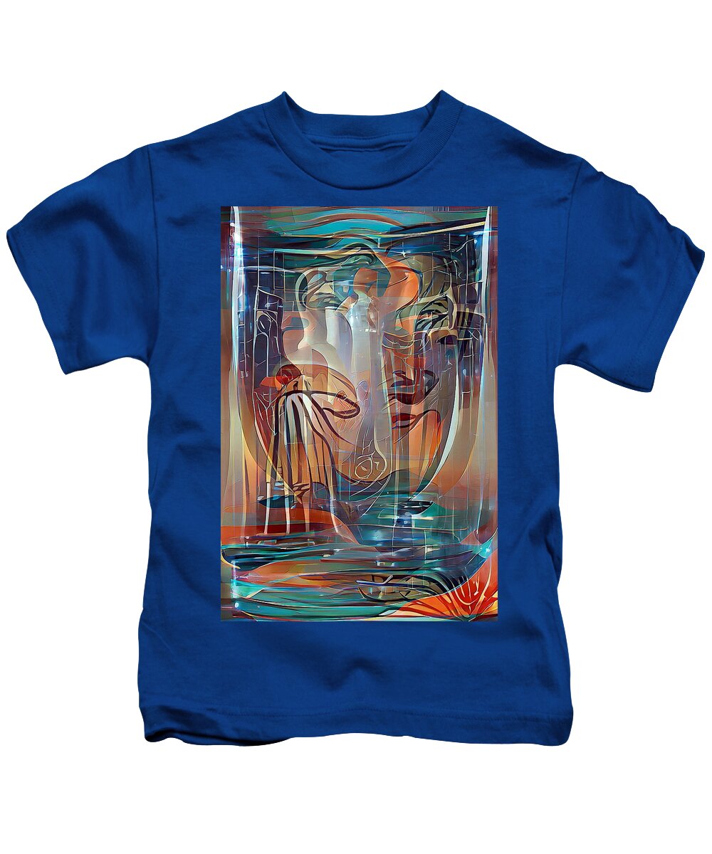 Cup Kids T-Shirt featuring the digital art Holy Grail by David Manlove