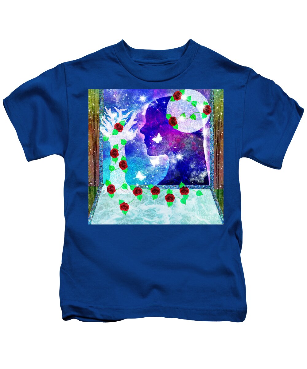 Hope Springs Eternal Kids T-Shirt featuring the mixed media Hope Springs Eternal by Diamante Lavendar