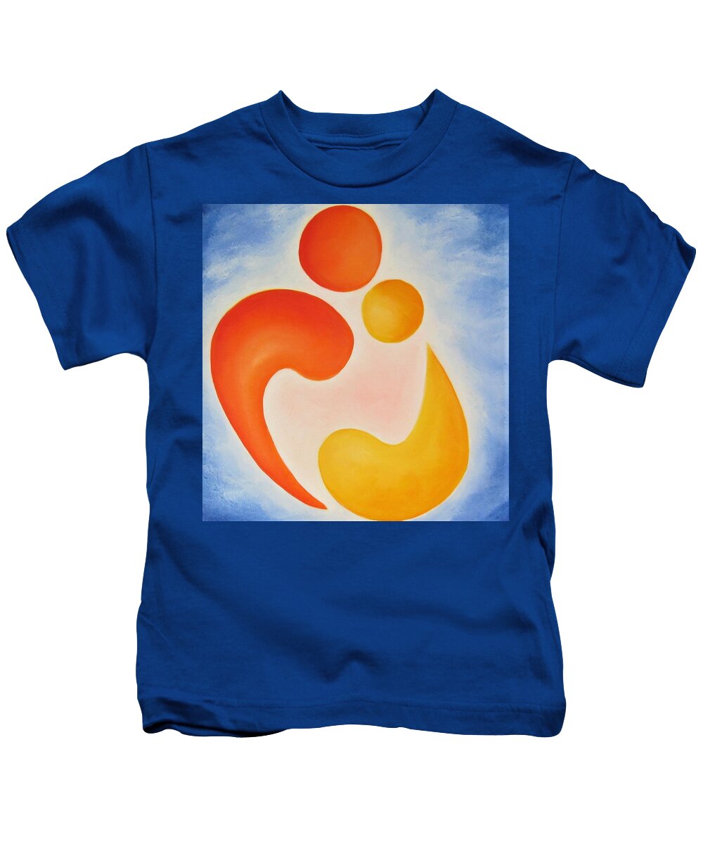 Figurative Abstract Kids T-Shirt featuring the painting Limitless by Jennifer Hannigan-Green