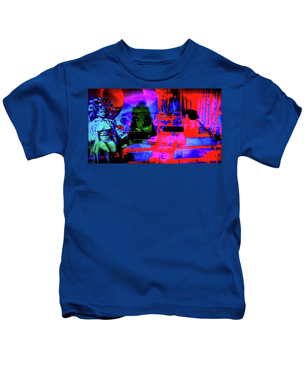 Sunshine Coast Digital Artist Kids T-Shirt featuring the digital art Luvinit Series Planet Weird by Joe Michelli
