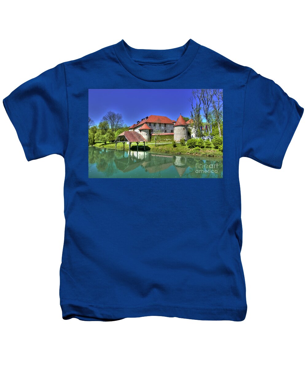 Castle Kids T-Shirt featuring the photograph Otocec Castle - Slovenia by Paolo Signorini