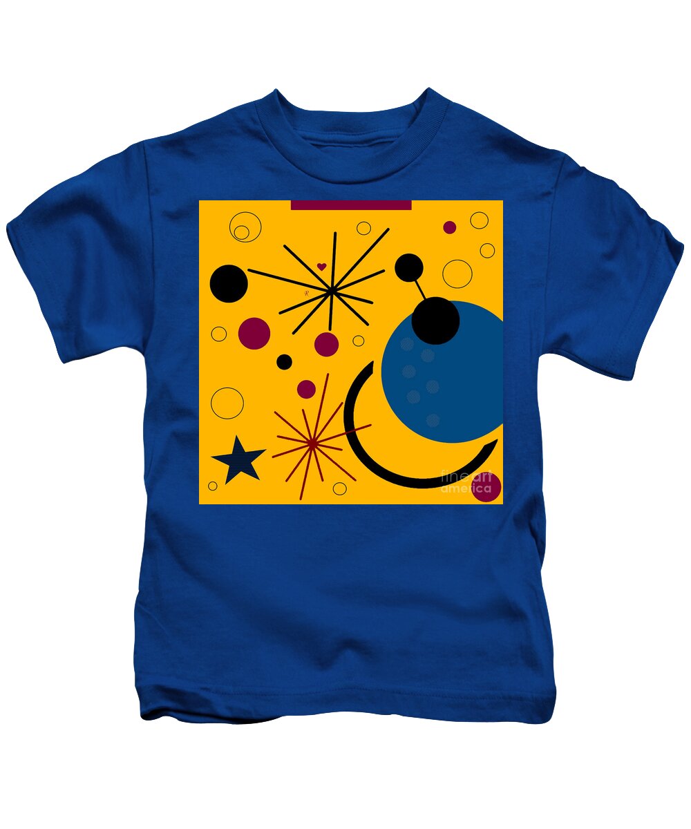 Robins Kids T-Shirt featuring the digital art Robins Nest. by Designs By L