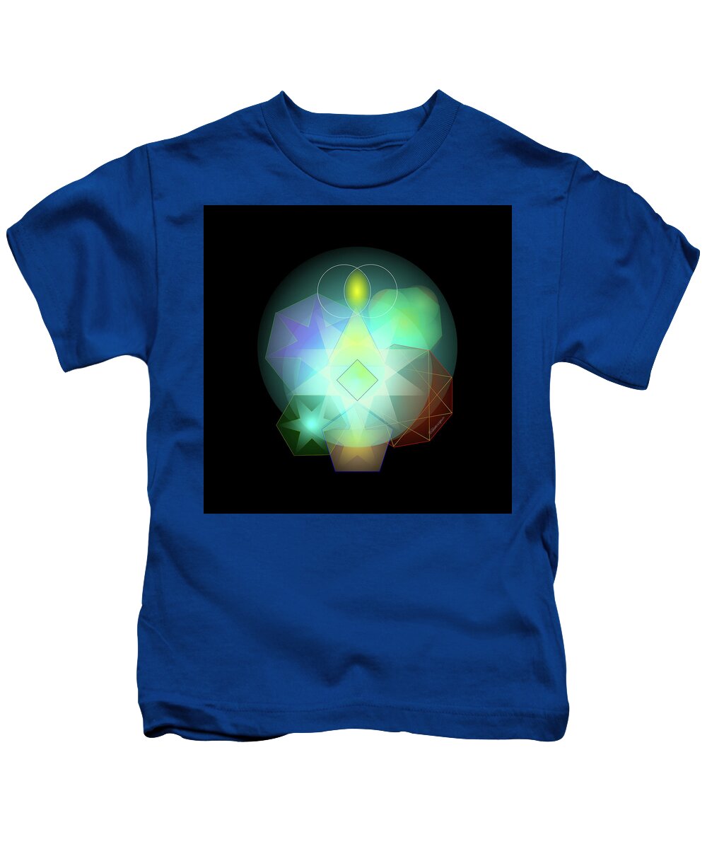 Sacred Numbers Kids T-Shirt featuring the digital art Sacred Numbers by Teresamarie Yawn