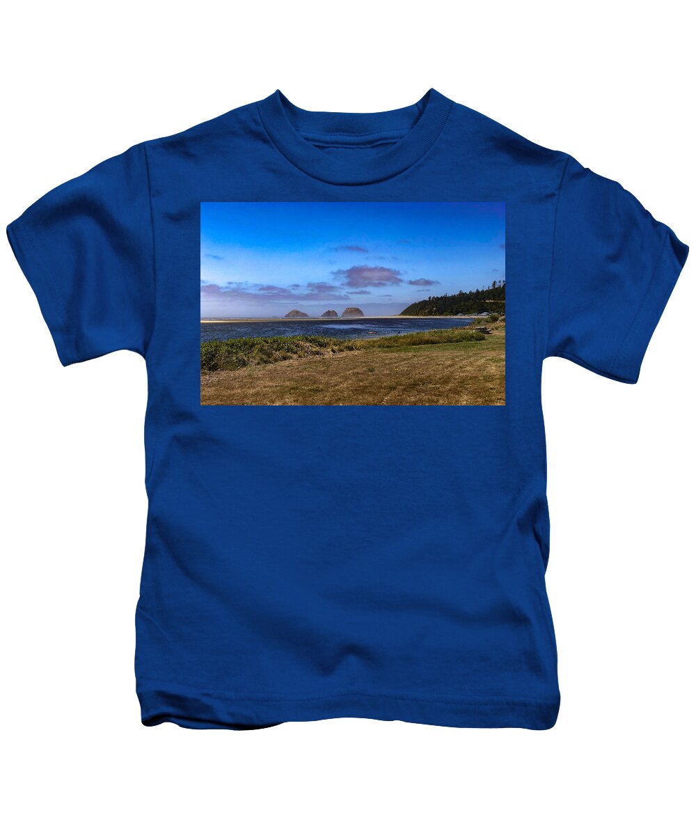 Painting Kids T-Shirt featuring the mixed media Summer Afternoon by Chriss Pagani