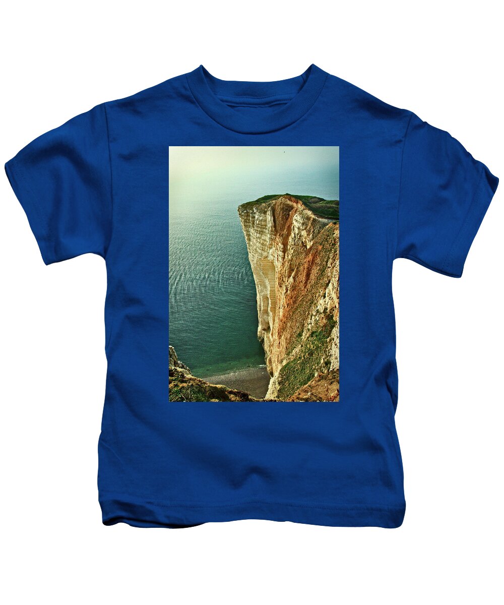 Cliffs At Deauville Kids T-Shirt featuring the photograph The Cliffs at Deauville by Susan Maxwell Schmidt