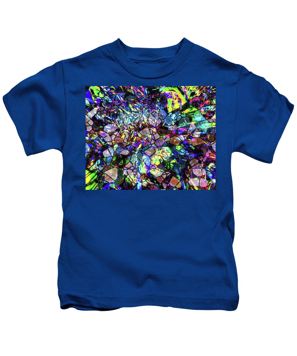 Abstract Art Kids T-Shirt featuring the digital art The Lobby by Norman Brule