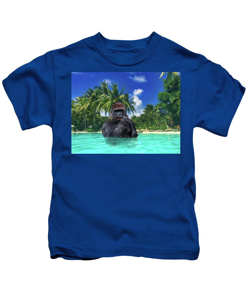 Gorilla Kids T-Shirt featuring the photograph Vacation by Harry Spitz
