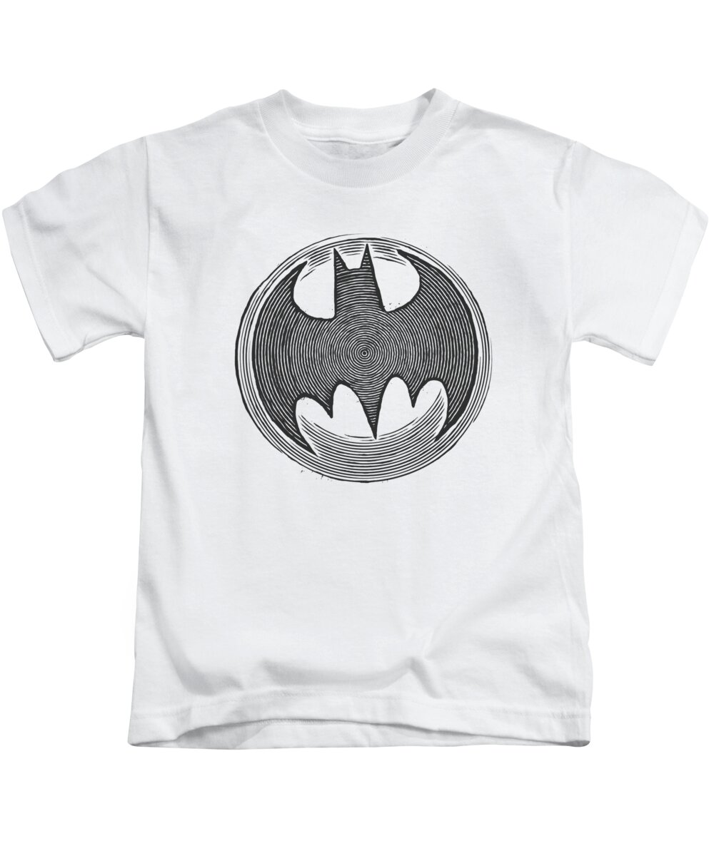 Batman Kids T-Shirt featuring the digital art Batman - Knight Knockout by Brand A