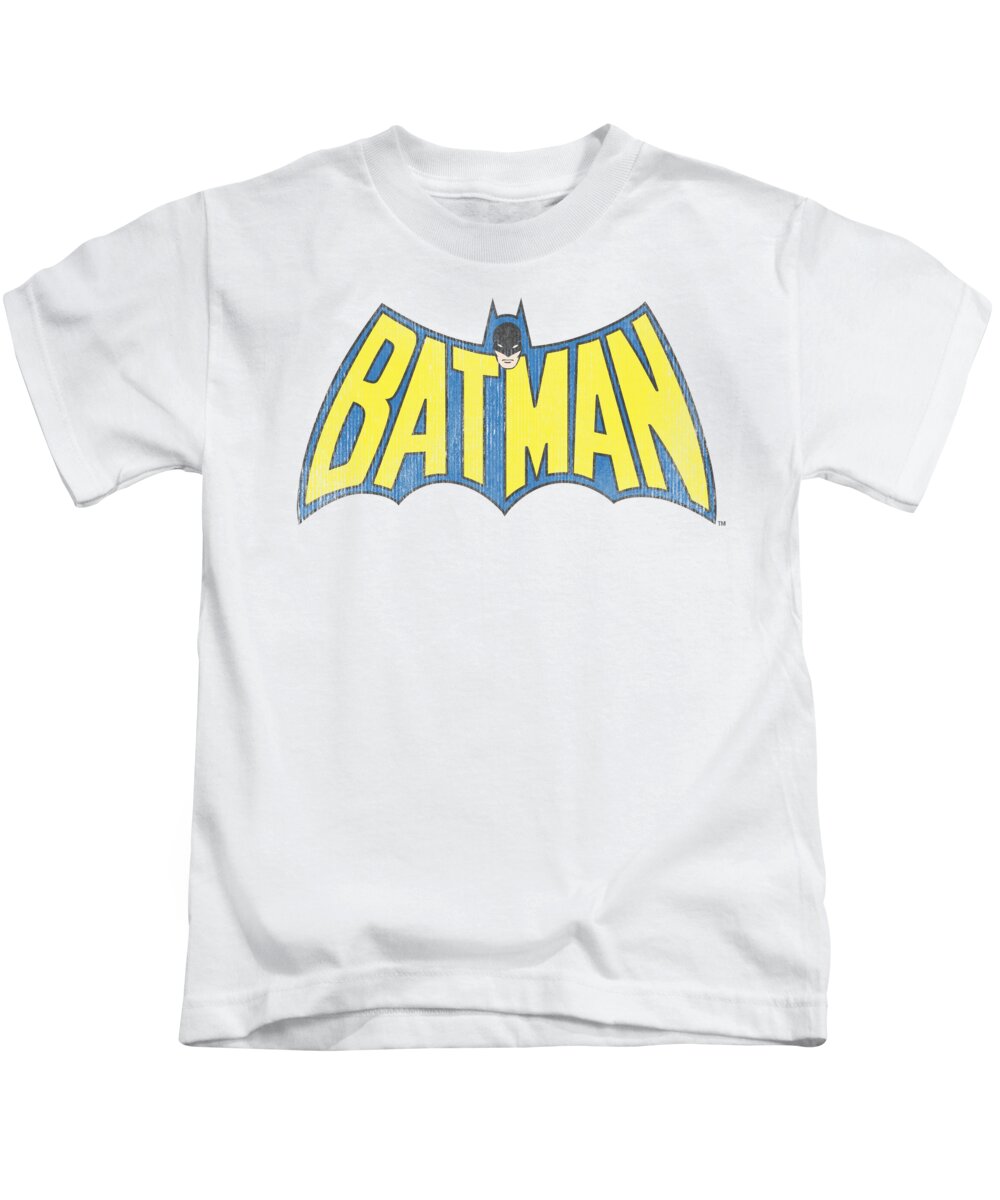 Batman Logo Kids T-Shirt featuring the digital art Dc - Classic Batman Logo by Brand A