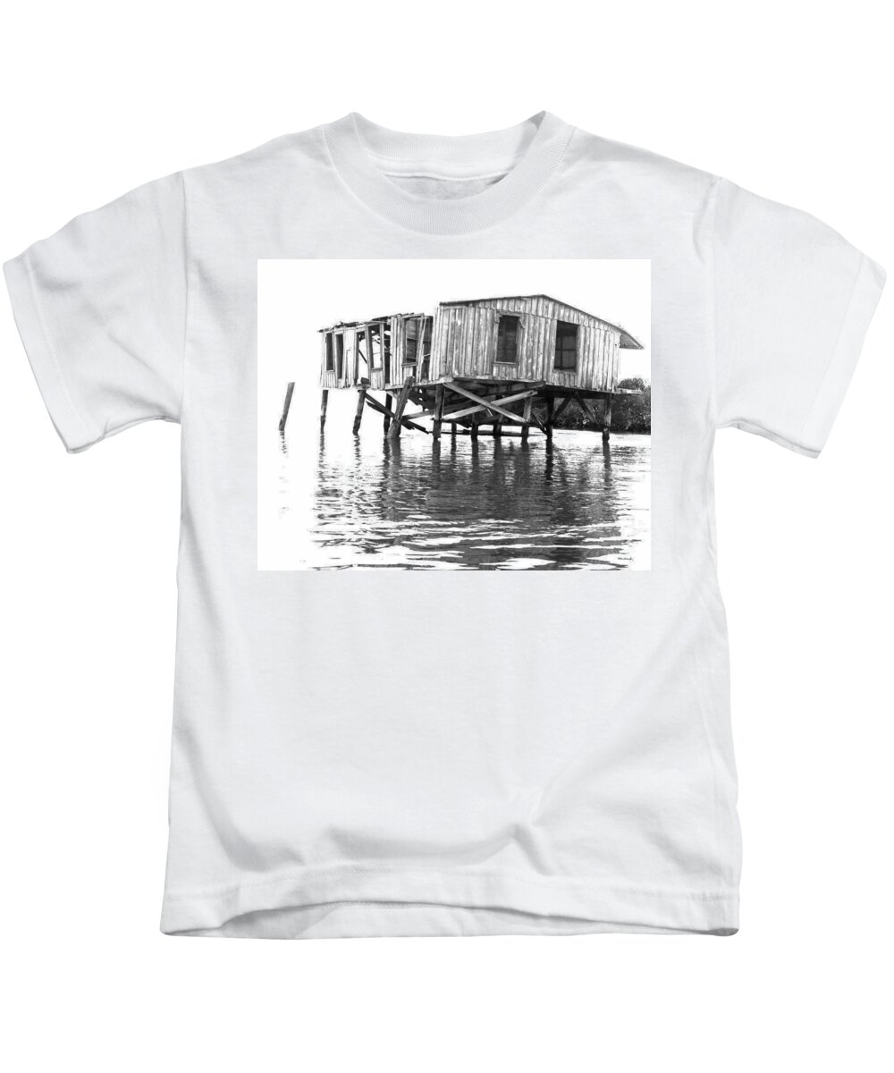 Angelfish Creek Kids T-Shirt featuring the photograph Angelfish Creek House #2 by Duane McCullough