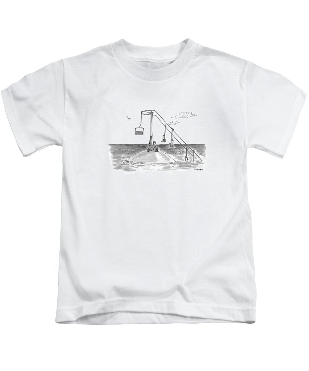 Global Warming Kids T-Shirt featuring the drawing Untitled #2 by Pat Byrnes