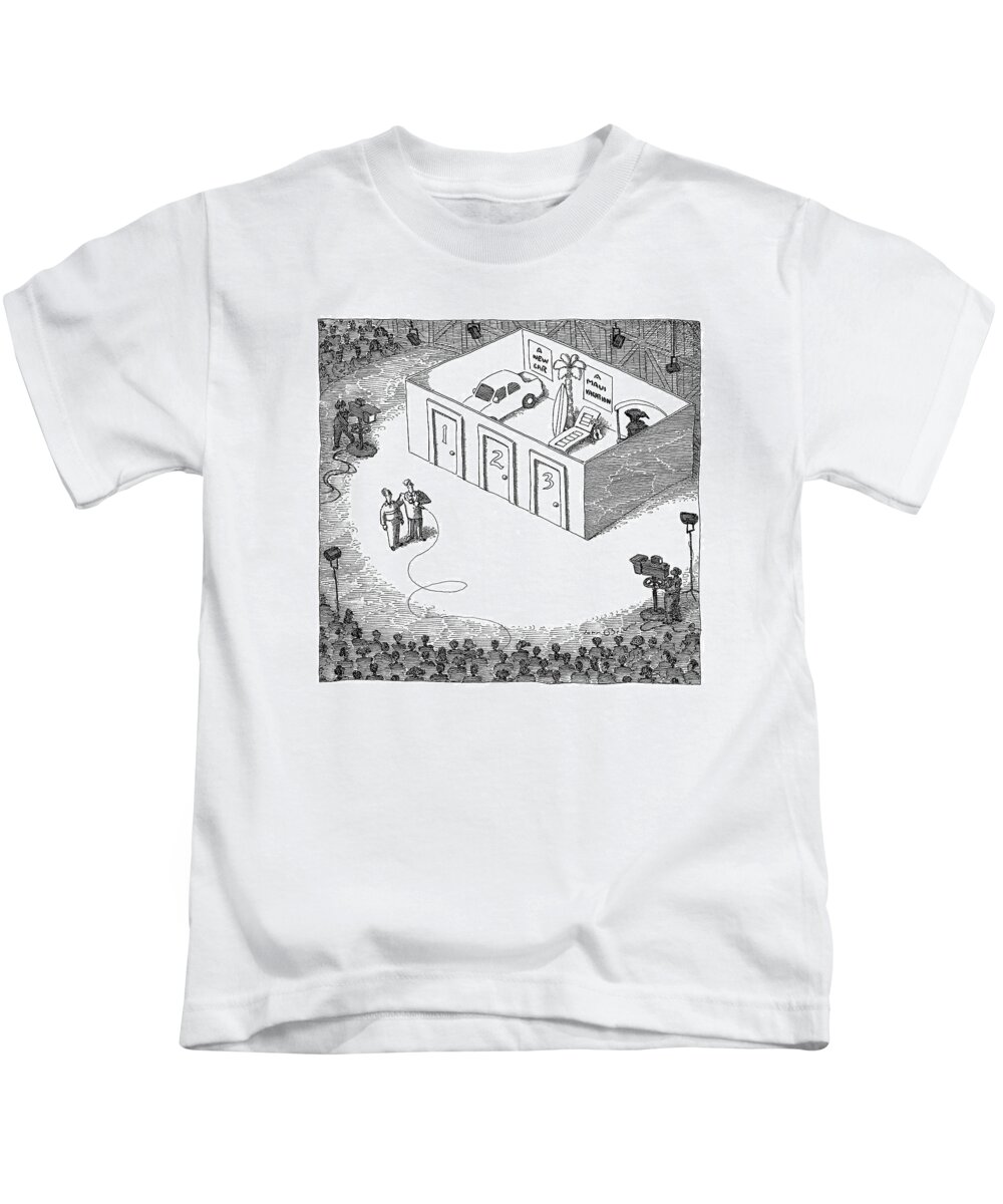 Entertainment Media Death Games

(game Show Prizes Behind Three Doors: 'a New Car Kids T-Shirt featuring the drawing New Yorker September 26th, 2005 by John O'Brien