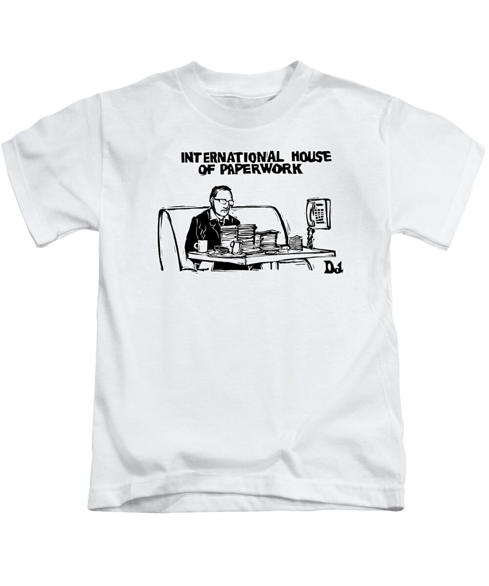 Mock Kids T-Shirt featuring the drawing New Yorker March 19th, 2007 by Drew Dernavich
