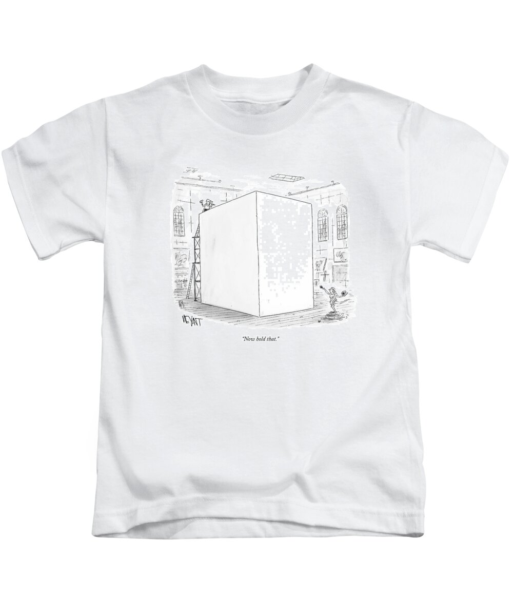 Stone Kids T-Shirt featuring the drawing Now Hold That by Christopher Weyant