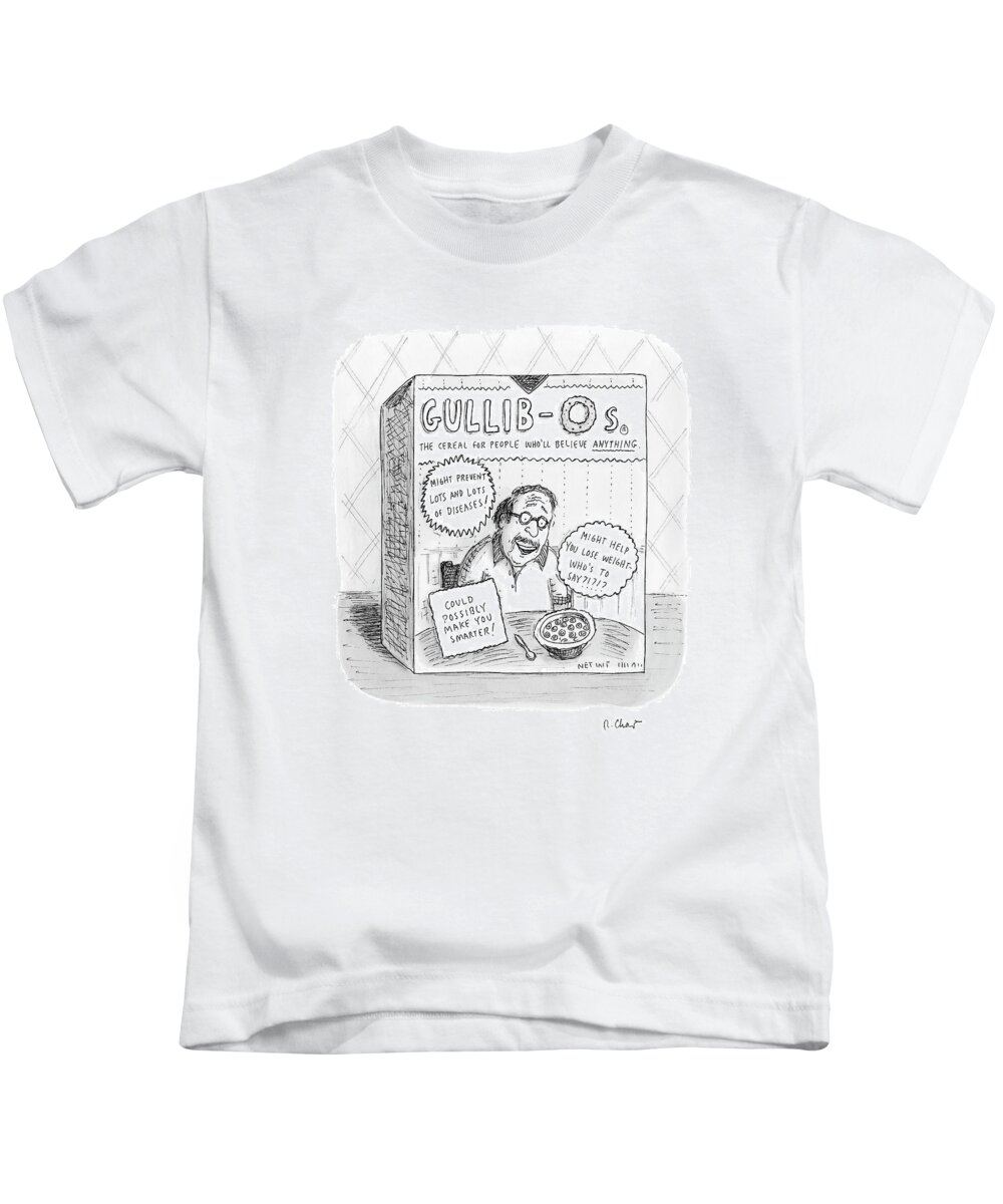 Advertisement Kids T-Shirt featuring the drawing New Yorker August 27th, 2007 by Roz Chast
