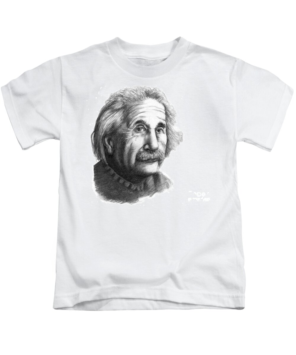 Science Kids T-Shirt featuring the photograph Albert Einstein, German-american #5 by Spencer Sutton