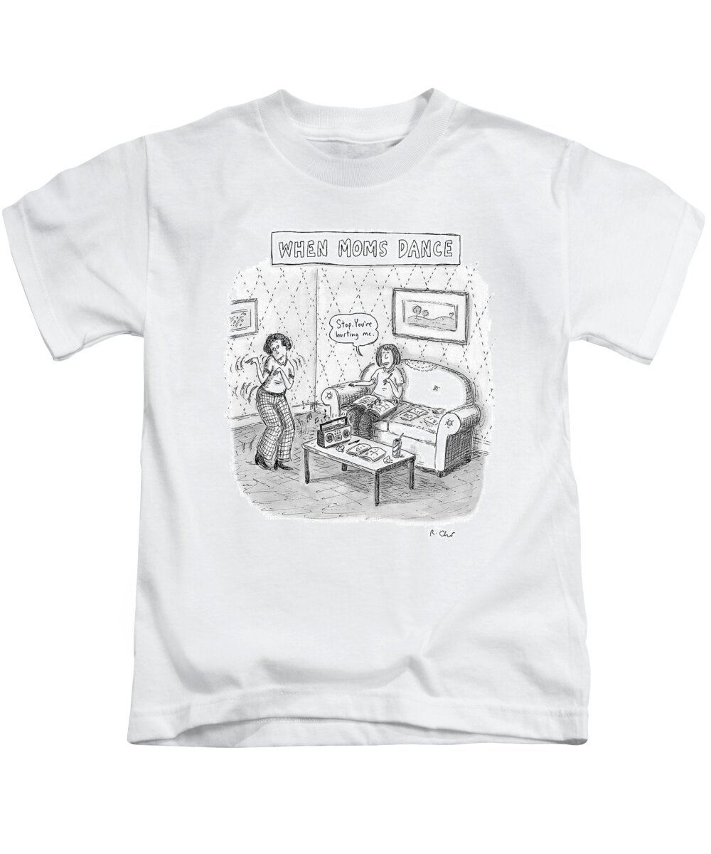 Relationships Kids T-Shirt featuring the drawing New Yorker September 11th, 2006 by Roz Chast