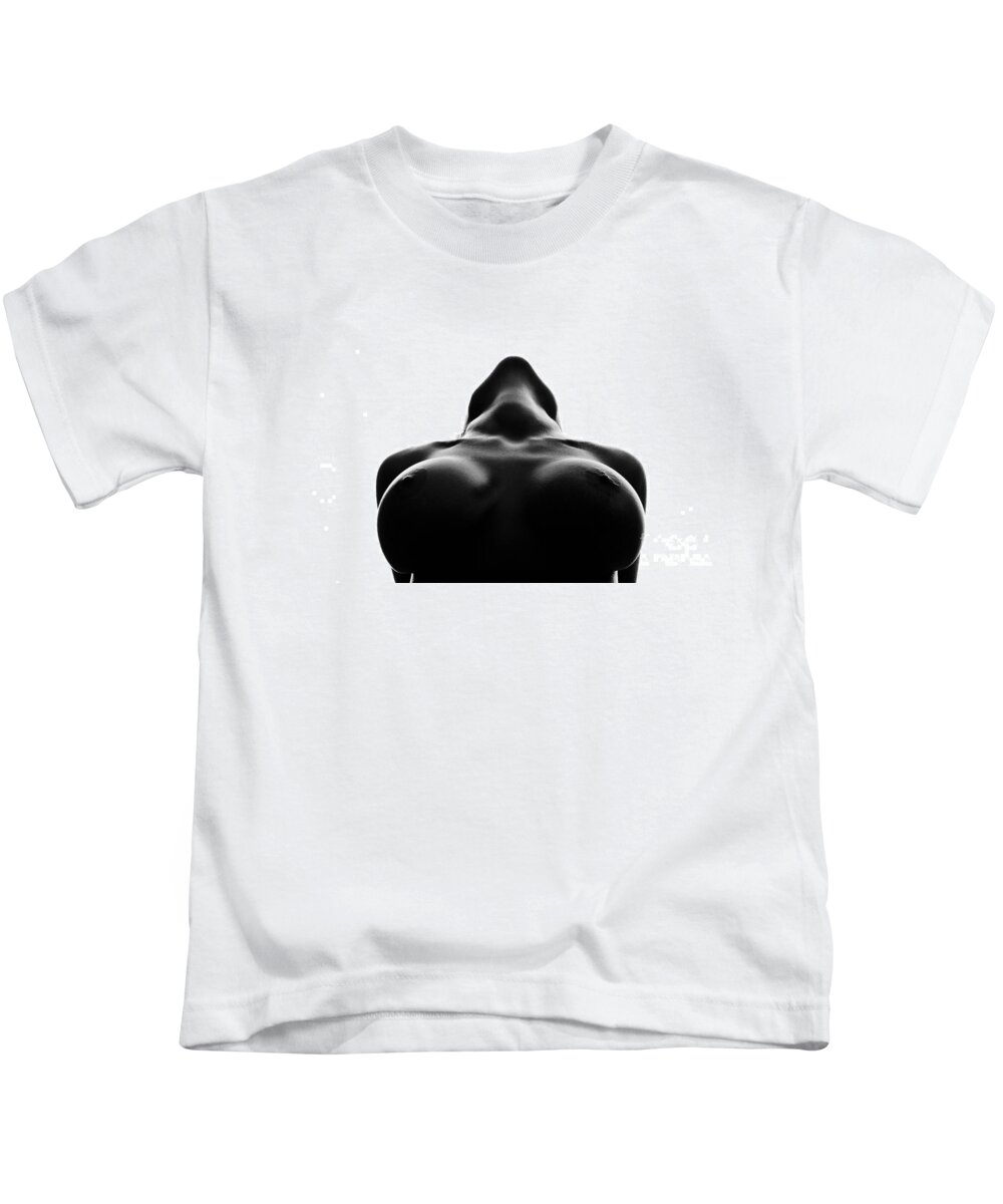 Naked Kids T-Shirt featuring the photograph Black And White Nude #7 by Gunnar Orn Arnason