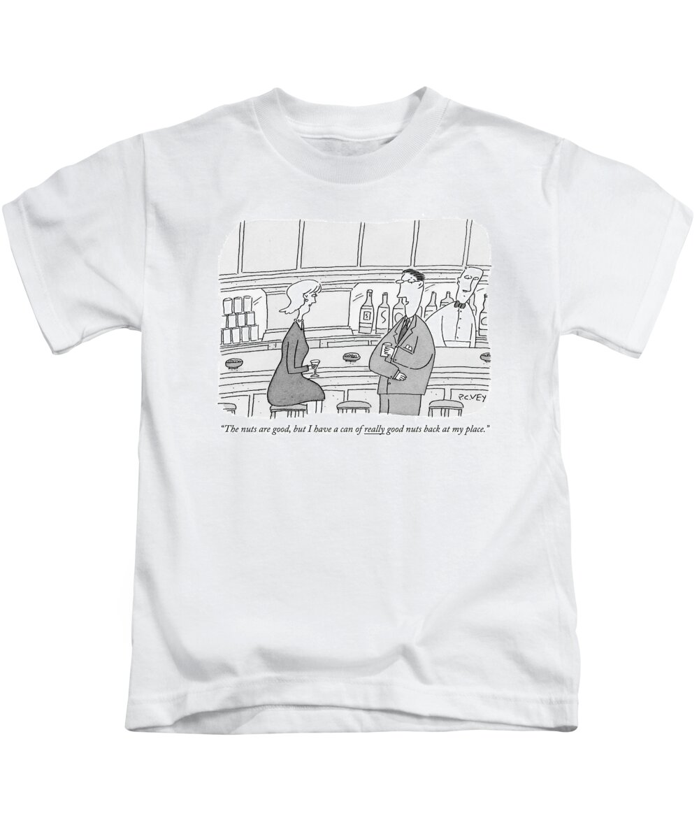 Dating Kids T-Shirt featuring the drawing The Nuts Are Good by Peter C. Vey