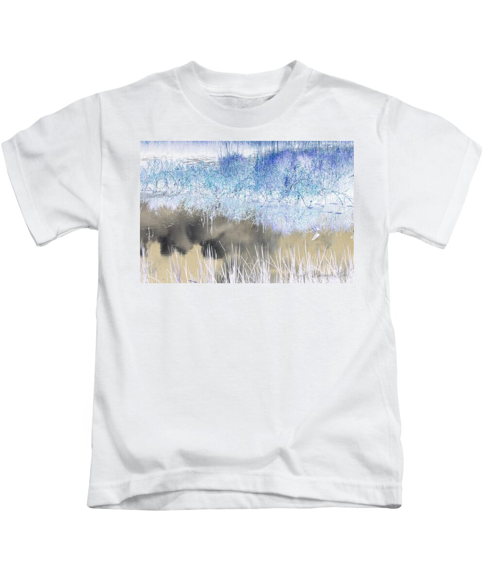 Marsh Kids T-Shirt featuring the photograph Abstract Marsh by Natalie Rotman Cote