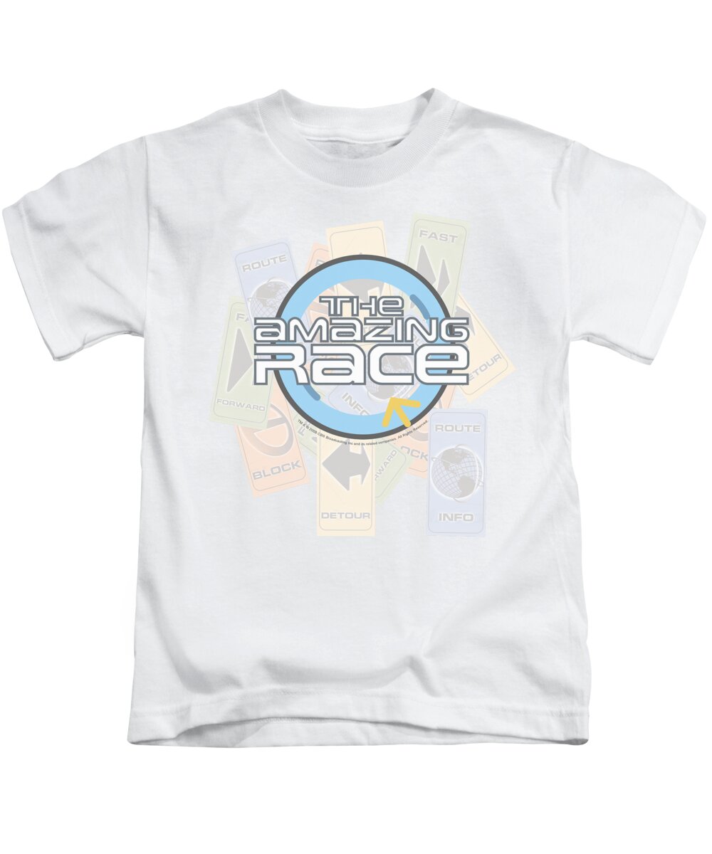 Amazing Race Kids T-Shirt featuring the digital art Amazing Race - The Race by Brand A
