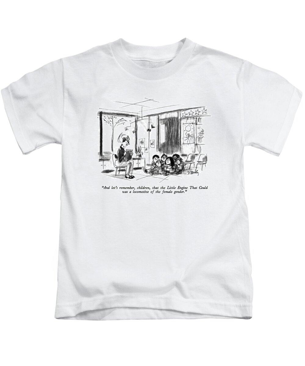  Kids T-Shirt featuring the drawing And Let's Remember by Donald Reilly