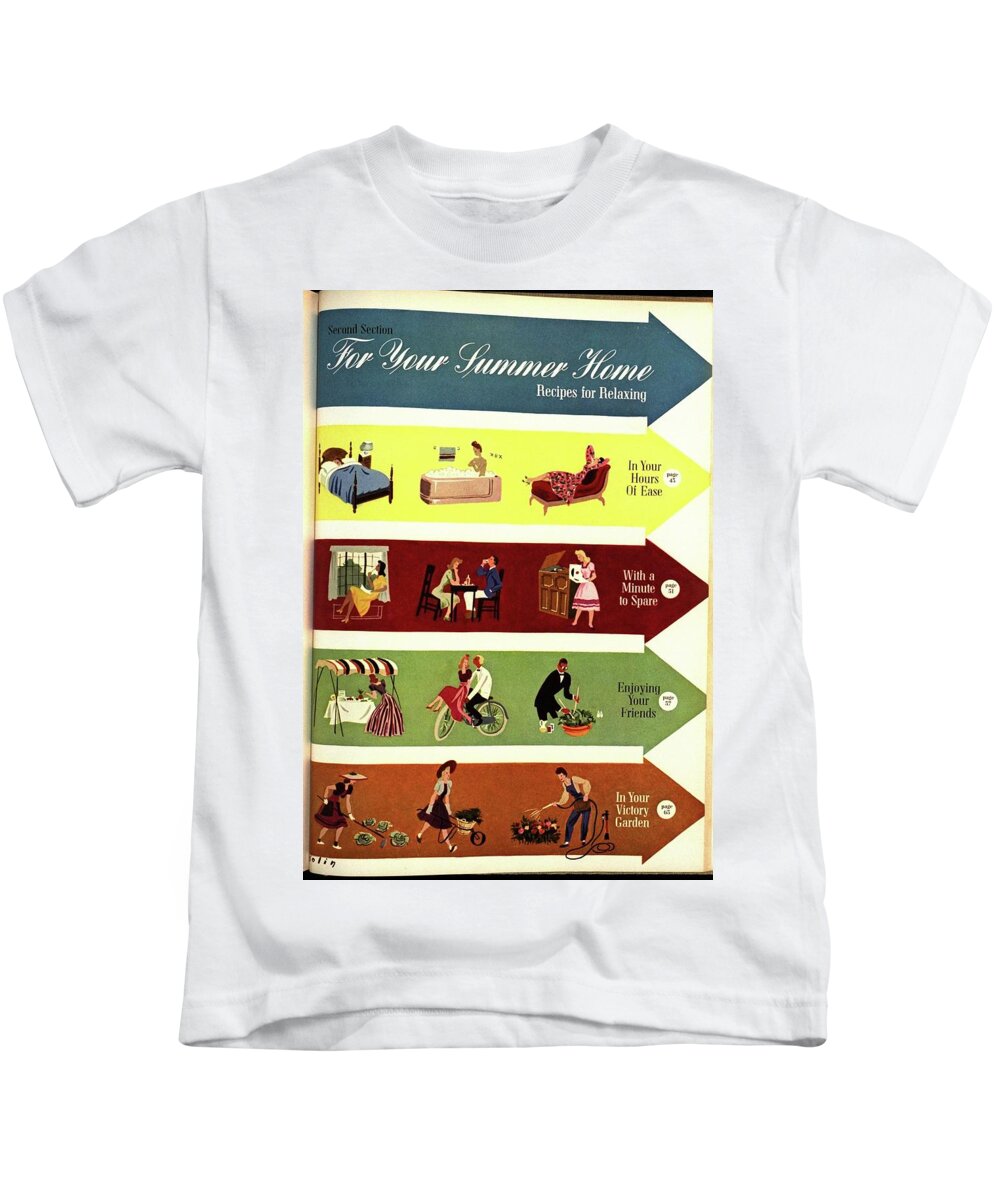 Illustration Kids T-Shirt featuring the photograph Arrows And Illustrations by William Bolin