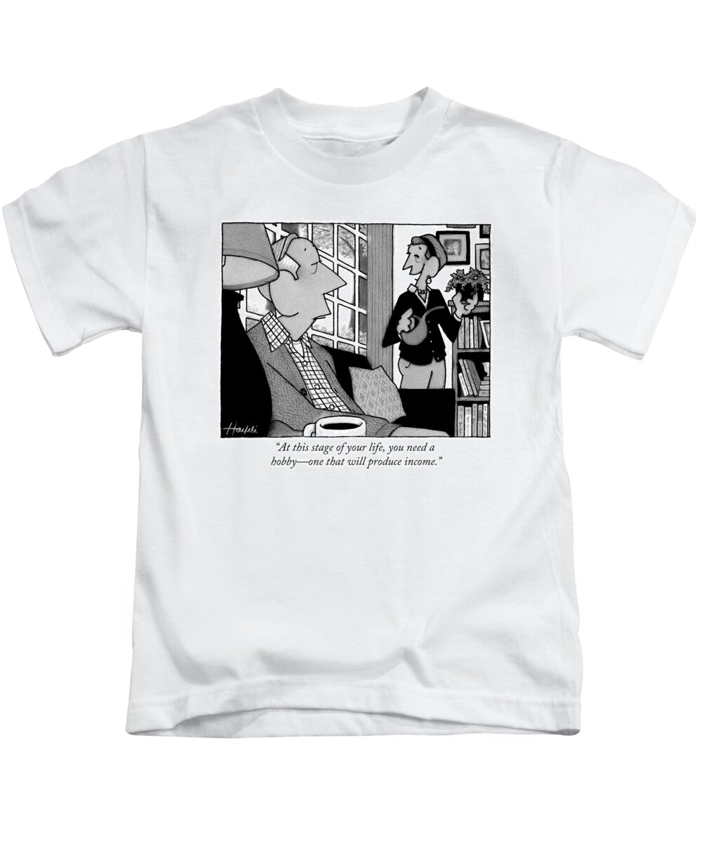 Aging Kids T-Shirt featuring the drawing At This Stage Of Your Life by William Haefeli