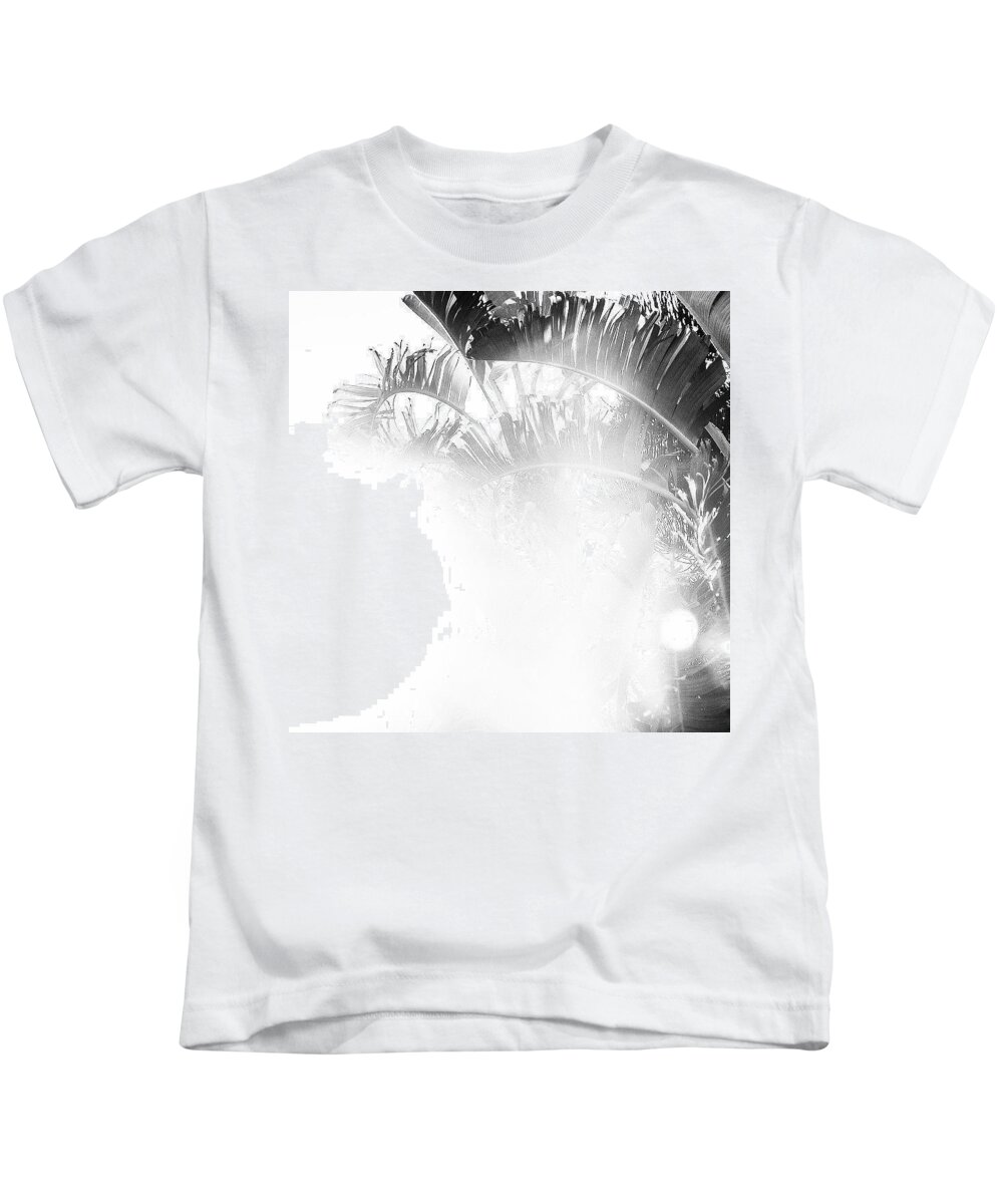  Kids T-Shirt featuring the photograph Banana Leaves by Aleck Cartwright