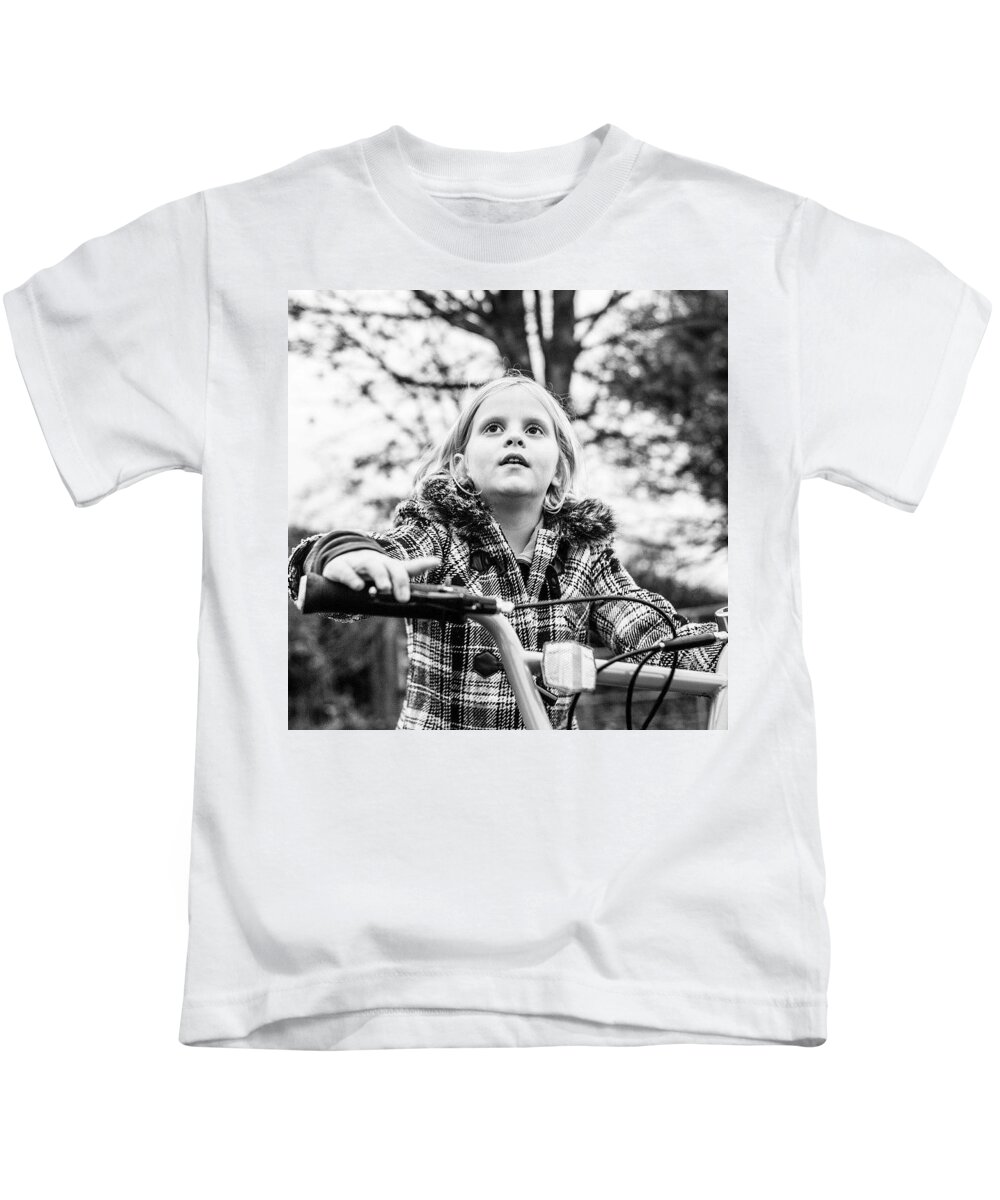 Cute Kids T-Shirt featuring the photograph Bike Riding by Aleck Cartwright