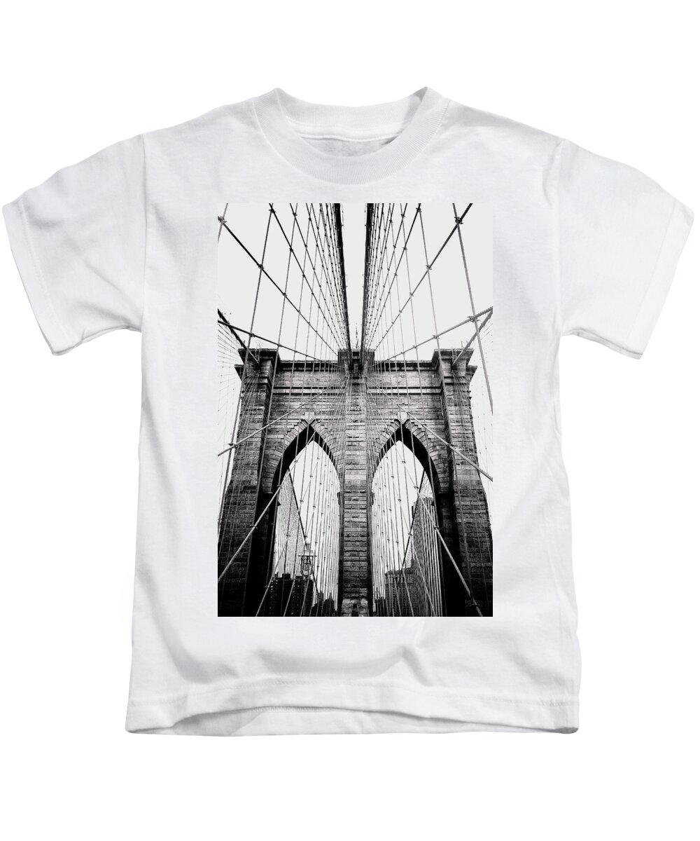 Lower East Side Kids T-Shirt featuring the photograph Brooklyn Bridge by Joann Vitali