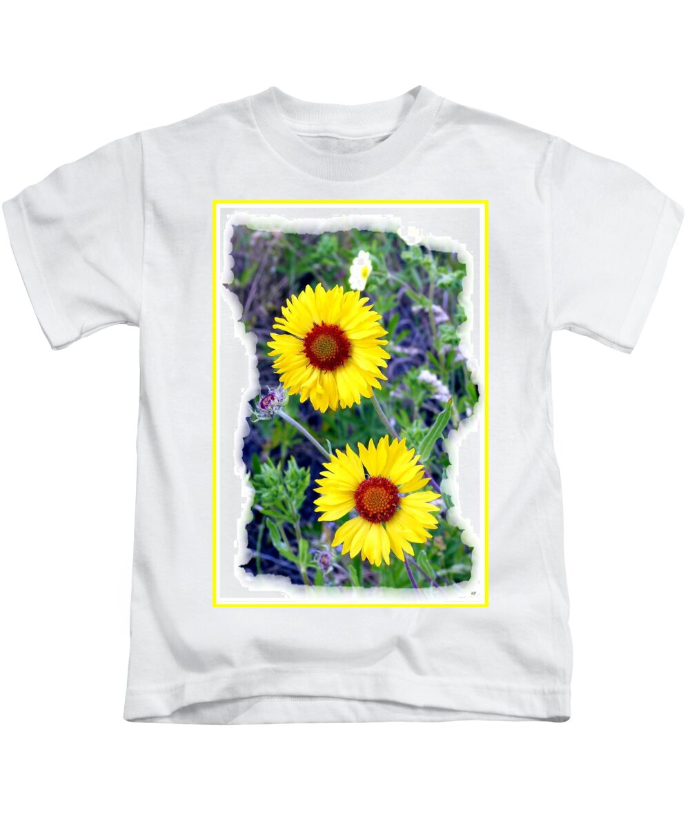 Brown-eyed Susans Kids T-Shirt featuring the photograph Brown- Eyed Susans by Will Borden