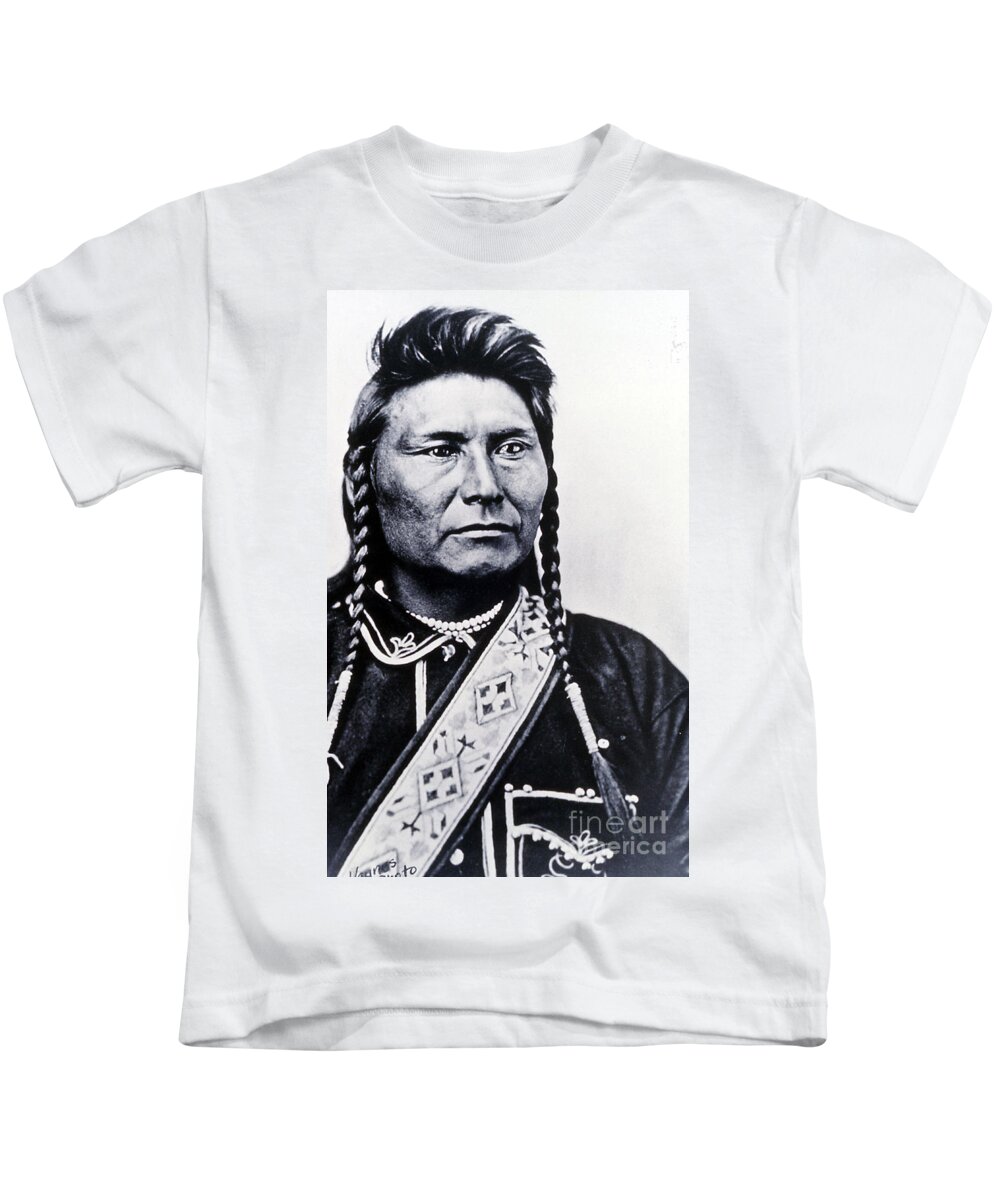 History Kids T-Shirt featuring the photograph Chief Joseph Nez Perce Leader by NPS Photo