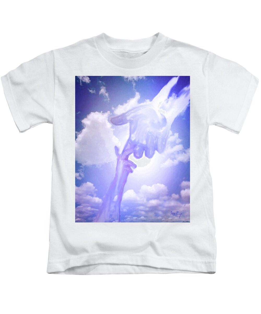 Child Of God Kids T-Shirt featuring the digital art Child of God by Jennifer Page