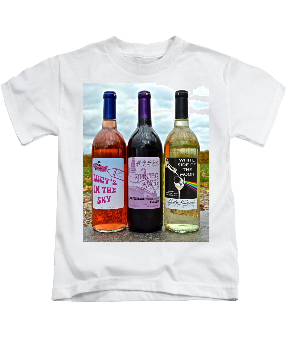 Classic Kids T-Shirt featuring the photograph Classic Rock Classic Wine by Frozen in Time Fine Art Photography