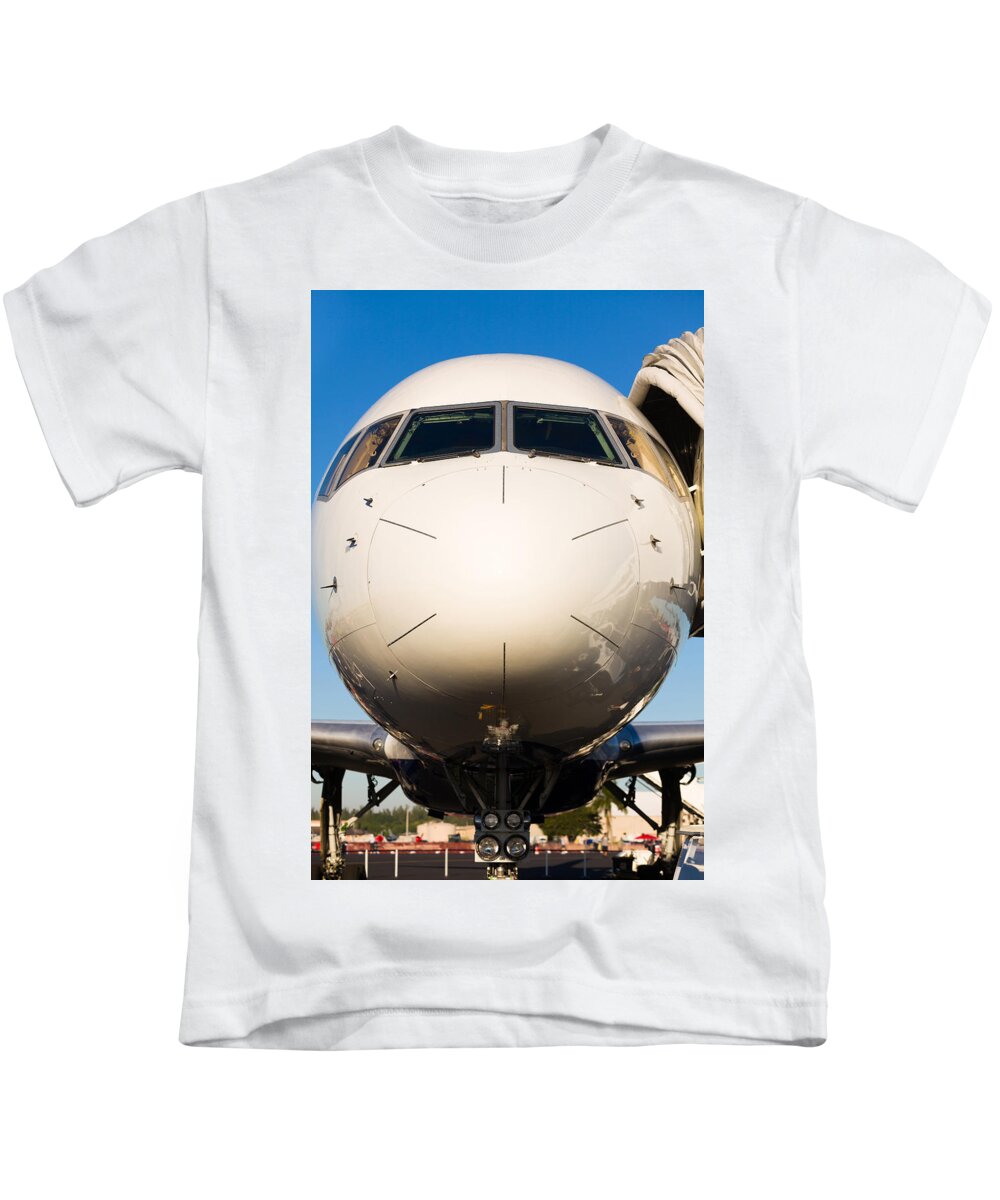 Aerospace Kids T-Shirt featuring the photograph Commercial Airliner by Raul Rodriguez
