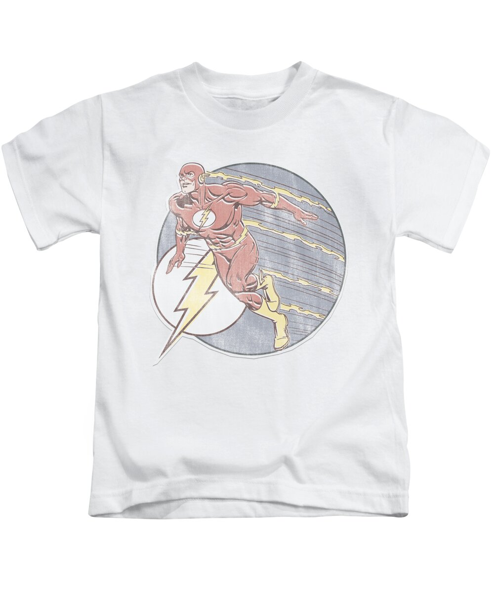  Kids T-Shirt featuring the digital art Dco - Retro Flash Iron On by Brand A