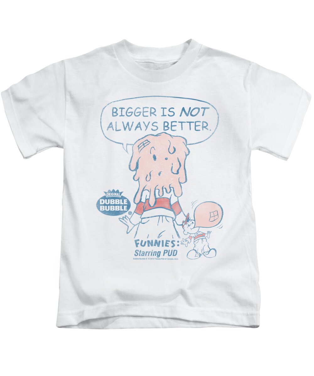 Dubble Bubble Kids T-Shirt featuring the digital art Dubble Bubble - Bigger by Brand A