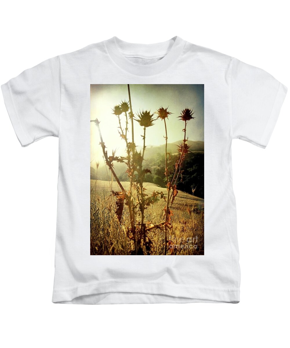 Weeds Kids T-Shirt featuring the photograph Each new day is a gift by Ellen Cotton