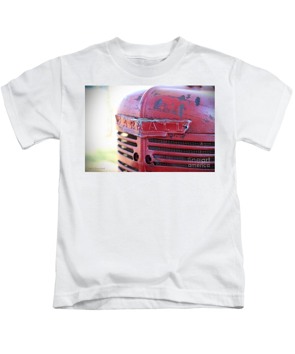  Kids T-Shirt featuring the photograph Farmall by Todd Blanchard