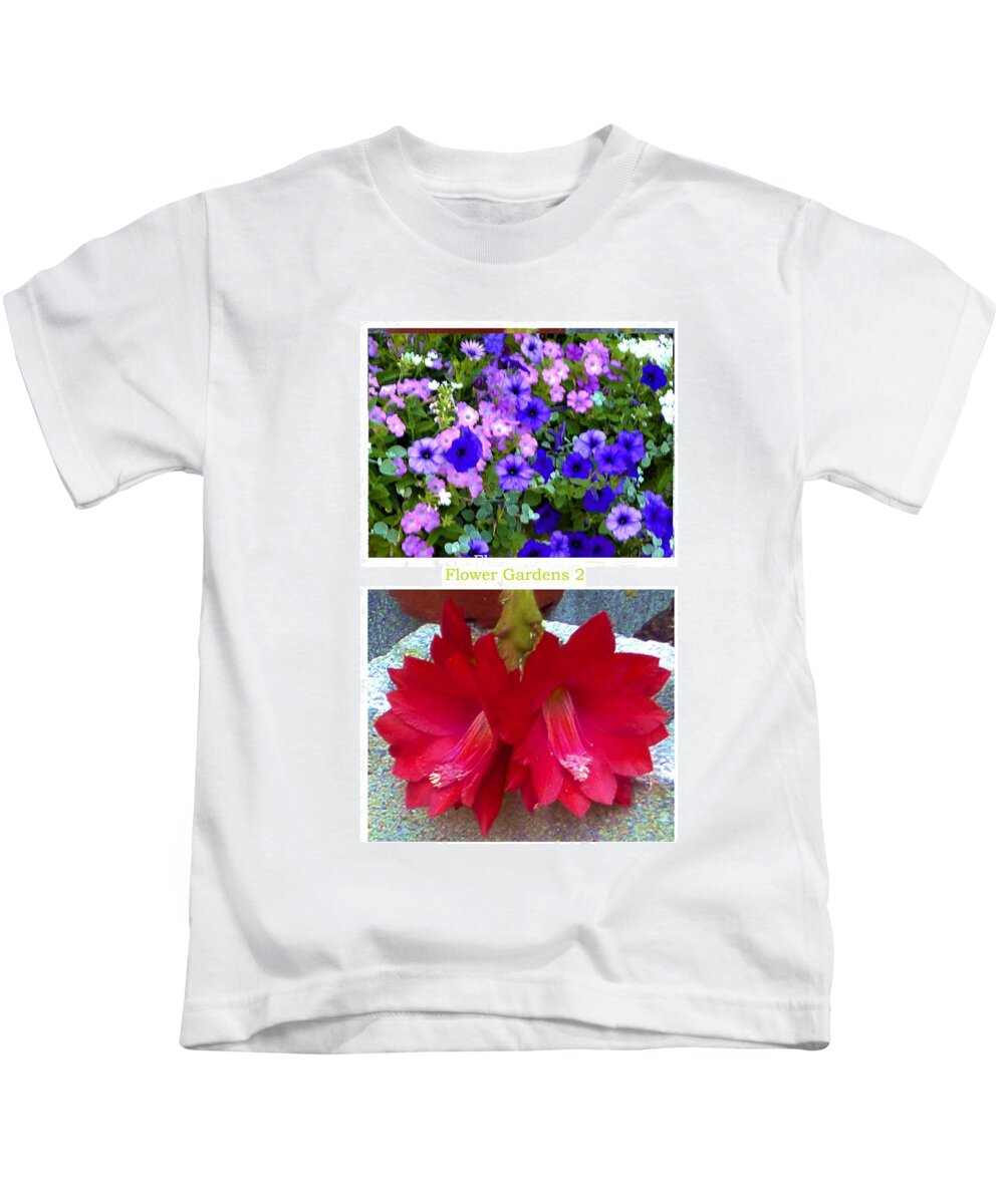 Flowers Kids T-Shirt featuring the photograph Flower Gardens b by Mary Ann Leitch