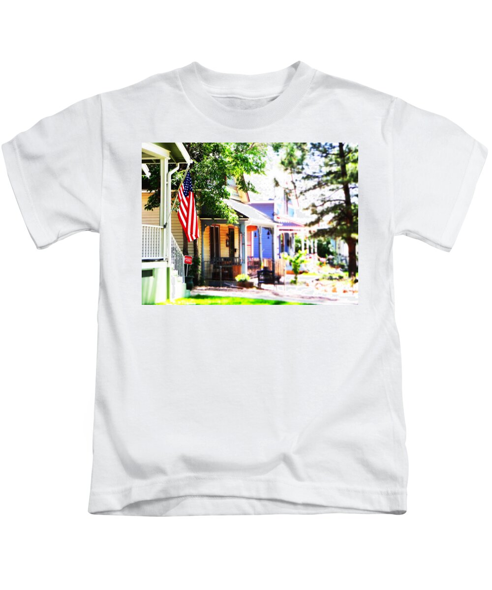 Usa Kids T-Shirt featuring the photograph Front of The Line by Korynn Neil